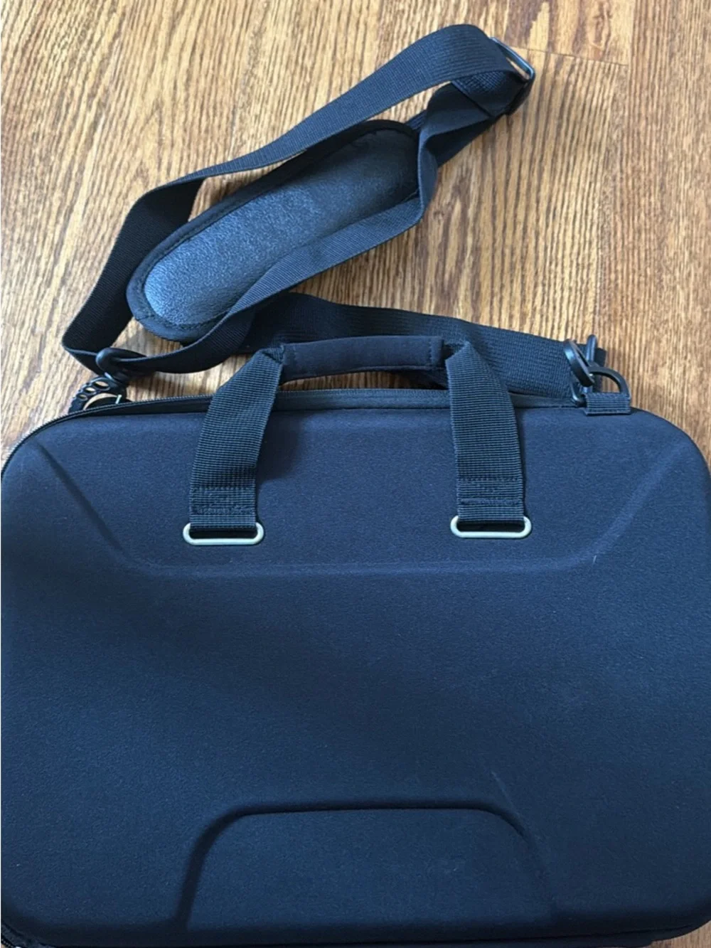 Black Laptop Briefcase Bag with Shoulder Strap